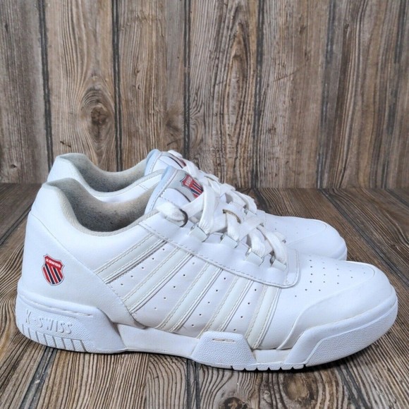 KSwiss Shoes K Swiss Womens White Leather Sneakers Tennis Court